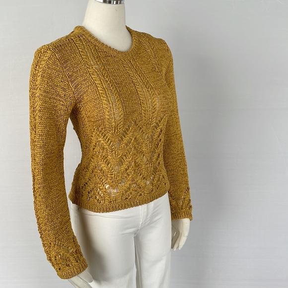 NWT BCBG Golden Yellow Sweater Size X Small - Picture 4 of 11